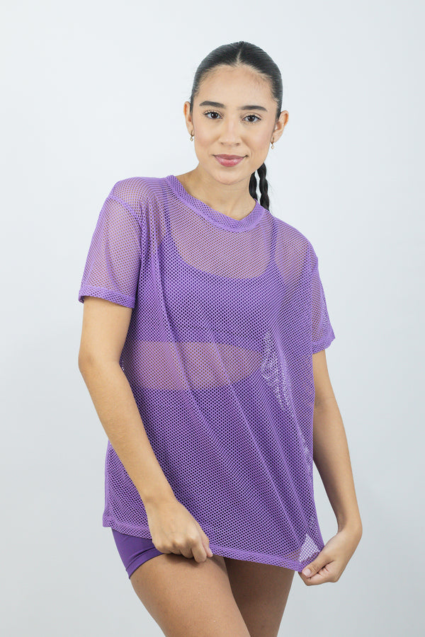 Blusão Telinha Arrastão Violeta